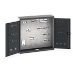 Wall Cupboard 1000 High - Anthracite Greywith 40 Piece Hook Set