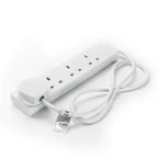 4 Way-1 Metre-extension Socketwhite