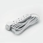 4 Way-5 Metre-extension Socketwhite