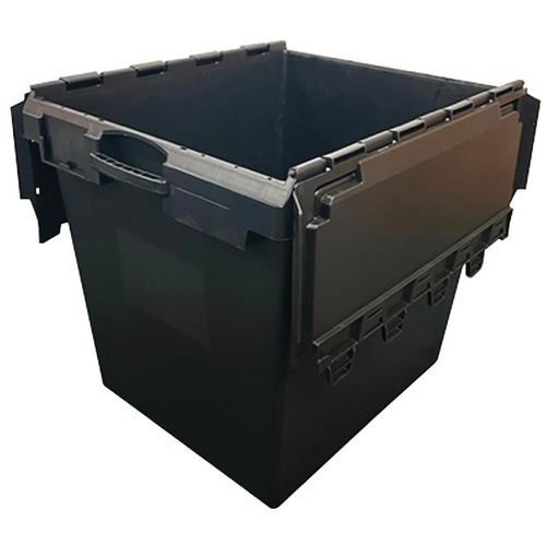165 litre recycled attached lidded container