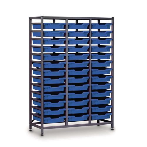 Gratnell miid treble column frame with storage trays