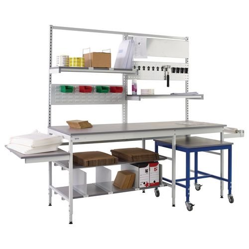 Pack Tek Dual Workbench  Kit 2 840X1800X750 - Laminate Worktop