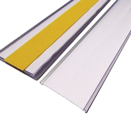 Self Adhesive Ticket Holder -  H.125mm X W.1M - Pack Of 10 - Including Card