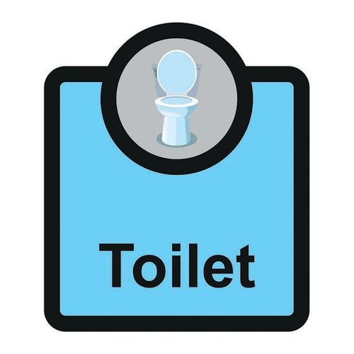 Assisted Living Sign:  Toilet - S/A Fmx (266 X 310mm)