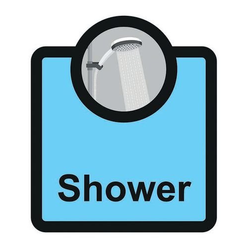 Assisted Living Sign:  Shower - S/A Fmx (266 X 310mm)