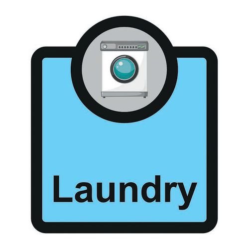 Assisted Living Sign:  Laundry - S/A Fmx (266 X 310mm)