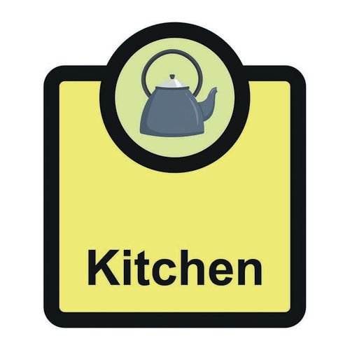 Assisted Living Sign:  Kitchen - S/A Fmx (266 X 310mm)