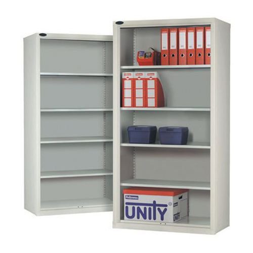 Open fronted industrial cupboard