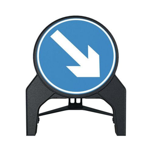 Circle 750mm Keep Right Qsign