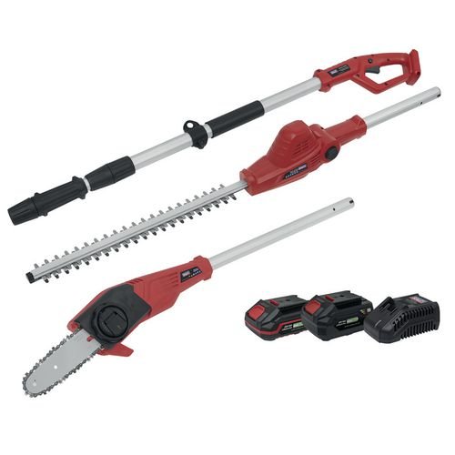 Telescopic Cordless Hedge  Trimmer & Chainsaw Kit 20V Sv20 Se