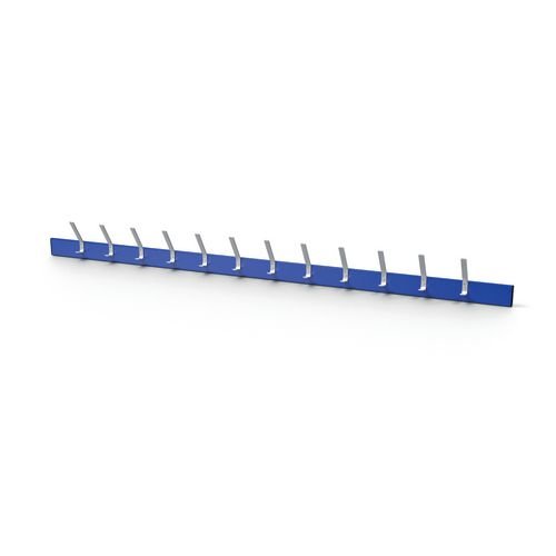 Wall Rack - Blue 12 Hooks