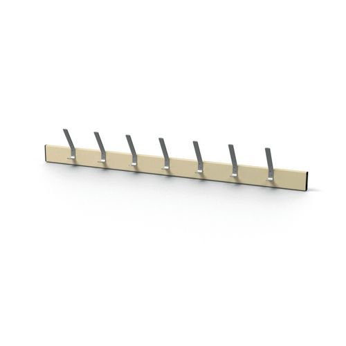 Wall Rack - Cream 7 Hooks