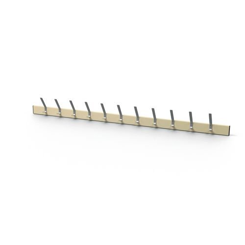 Wall Rack - Cream 11 Hooks