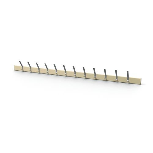 Wall Rack - Cream 12 Hooks