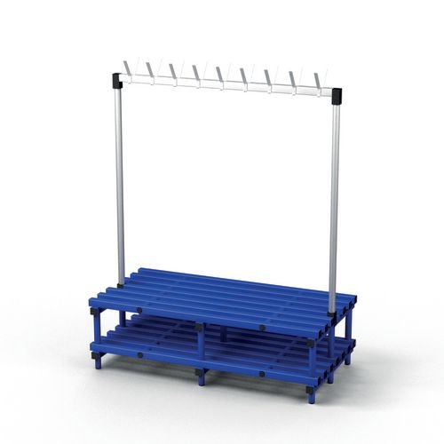 Double Bench With  Hooks - Blue 18 Hooks