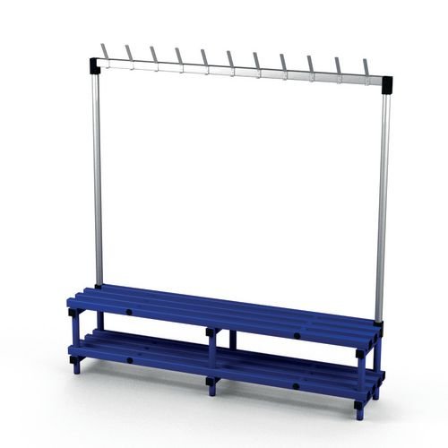 Single Bench With  Hooks - Blue 11 Hooks