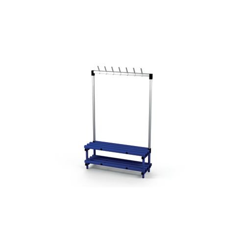 Single Bench With  Hooks - Blue 7 Hooks