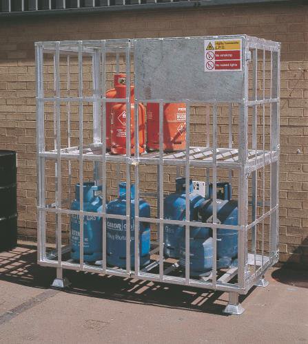 Forecourt gas cages