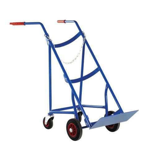 Propane and calor gas cylinder trolley with 2 support castors