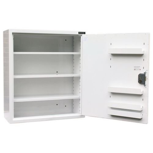 Controlled Drugs Cabinet 860 X 760 X 300mm    3 Shelves (Adjustable) 3 Door Shelves   R/H Hinge