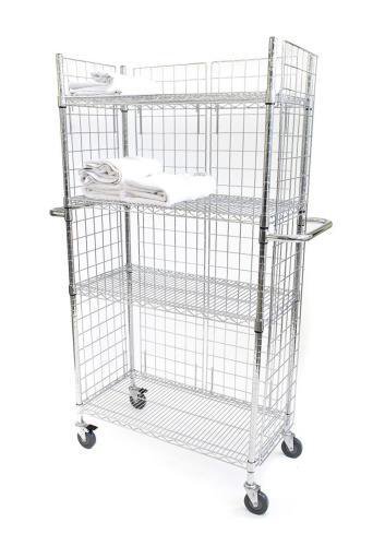Chrome wire linen trolley