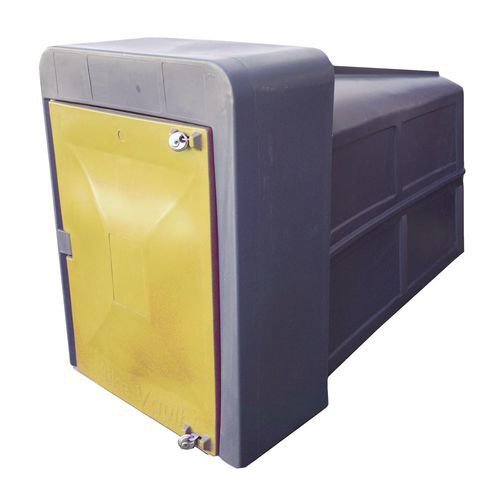 Secure cycle locker, Yellow 2100mm deep