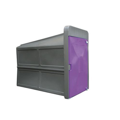 Secure cycle locker, Purple 1700mm deep