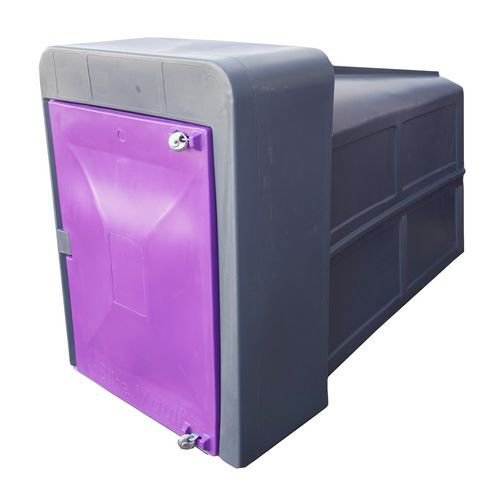 Secure cycle locker, Purple 2100mm deep