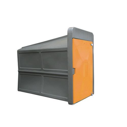 Secure cycle locker, Orange 1700mm deep