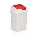 50 l Swing Bin with Red Lid