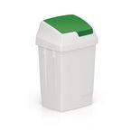 50 l Swing Bin with Green Lid