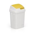 50 l Swing Bin with Yellow Lid