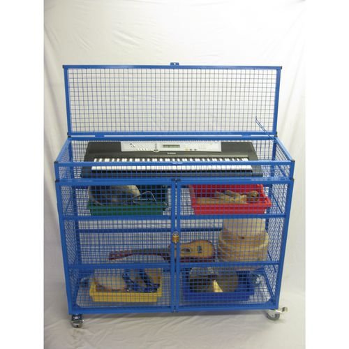Secure Trolley For  Music Equipment, Blue