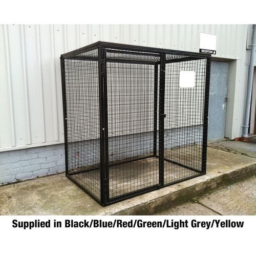 Defender Cage H1800 X W1800 X D1200, Powder Coated Red