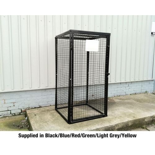 Defender Cage H1800 X W900 X D900, Powder Coated Green