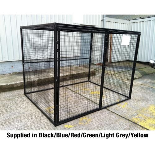 Defender Cage H1800 X W2400 X D1800, Powder Coated Yellow