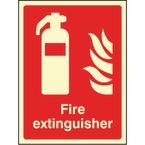 Fire Extinguisher -photoluminescent Safety Sign