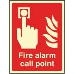 Fire Alarm Call Point- Photoluminescent Safety Sign