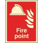 Fire Point - Photoluminescentsafety Sign