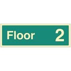 Floor 2 - Photoluminescentsafety Sign