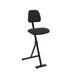 Sit-stand - Lcqurd Msteel Frame + Flat Base + Advantage Fabric Blackadj Seat Height 50-85 cm