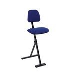Sit-stand - Lcqurd Msteel Frame + Flat Base + Advantage Fabric Blueadj Seat Height 50-85 cm