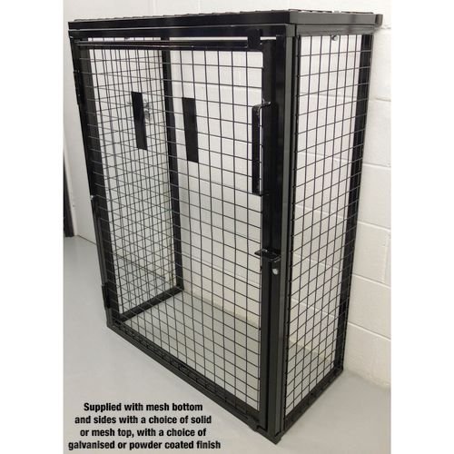 Air Conditioning Cages H900 X  W1000 X D500mm  - Mesh Top - Grey Powder Coated