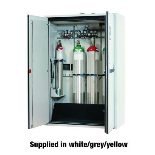 90 Minute - 4 Cylinder - White  Fire Cabinet - H2050 X W1200 X D615mm