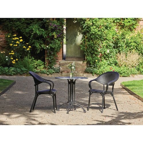 2 Seater Paris Bistro Set  With 690Dia Compact Laminate Table.