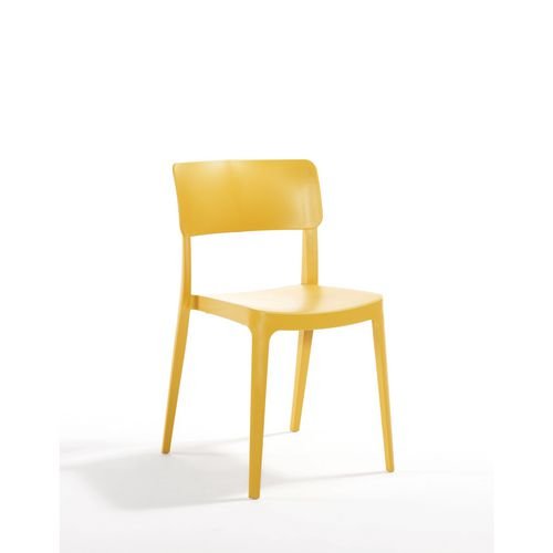 Vivo Polypropylene Side  Chair For Contract Use - Mustard