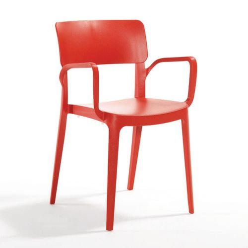 Vivo Polypropylene Armchair  For Contract Use - Terracotta Red