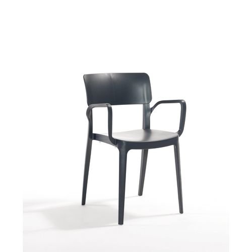 Vivo Polypropylene Armchair  For Contract Use - Dark Grey