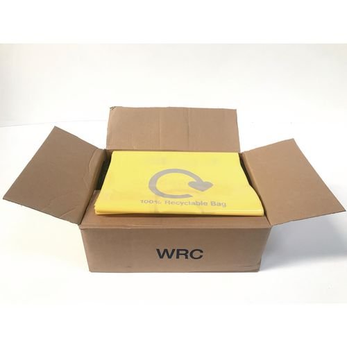 100% Recyclable Yelow  Plastic Sacks - Box Of 200