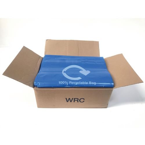 100% Recyclable Blue  Plastic Sacks - Box Of 200